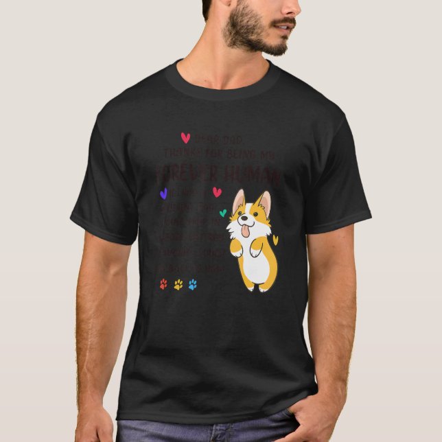 Camiseta Perro Padre Para Siempre Humano Beagle Corgi Confe (Anverso)