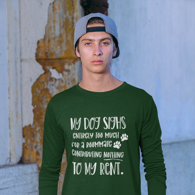 Camiseta Perro papá Grumpy Perro verde de manga larga foto (Subido por el creador)