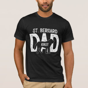 Camiseta Perro papá San Bernardo Papá cachorro