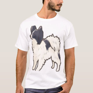 Camiseta Perro Papillon Delight � arte animal puro