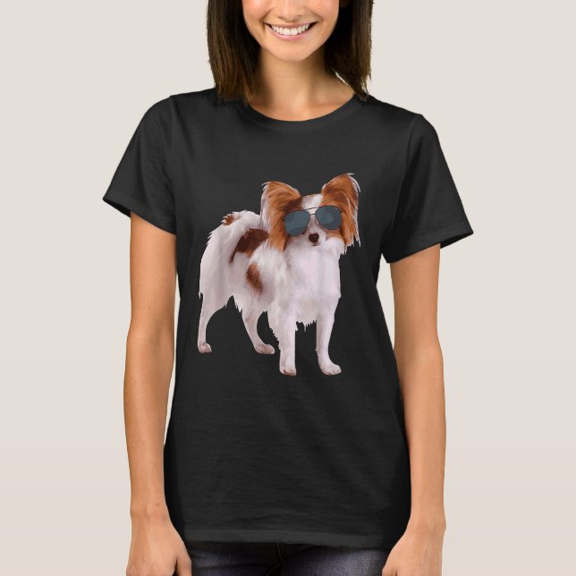 Camiseta Perro Papillon En R Mejor Perro (Anverso)
