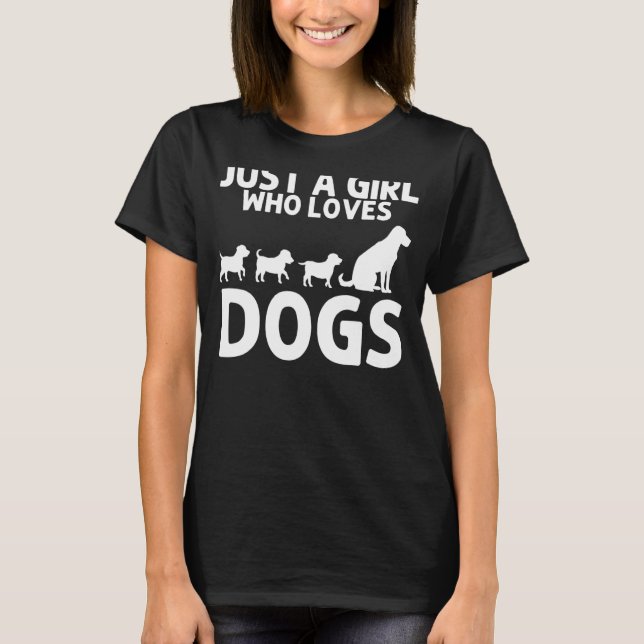 Camiseta Perro Para Mujeres Chicas Niños Perro Doggy Animal (Anverso)