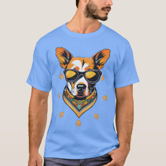 Camiseta perro paro un amigo de diseño de perro elegante