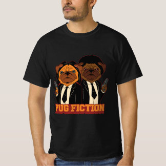 Camiseta Perro paródico de Pug Ficción