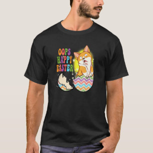 Camiseta Perro Pascua Feliz Conejo Huevo Conejo Corgi