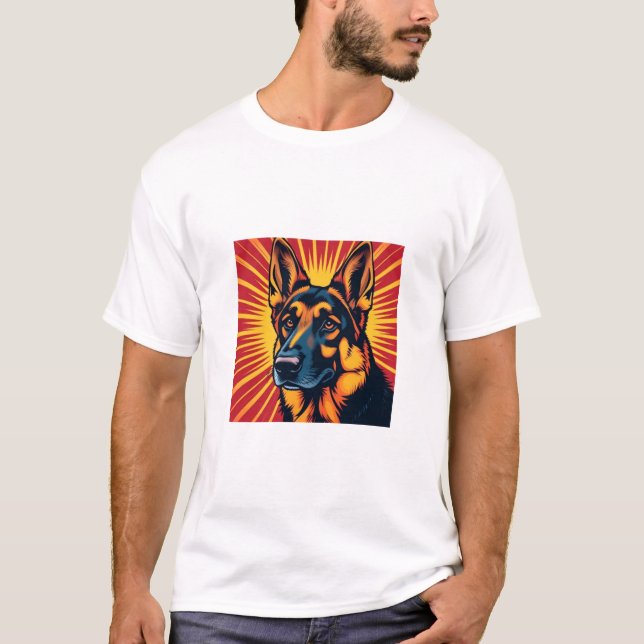 Camiseta Perro pastor alemán (Anverso)
