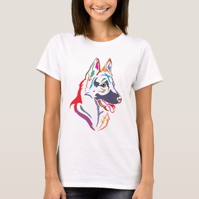 Camiseta Perro Pastor Alemán (Anverso)