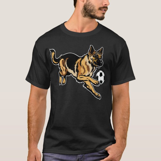 Camiseta perro pastor alemán (Anverso)