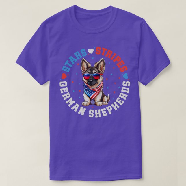 Camiseta Perro pastor alemán 2 (Diseño del anverso)