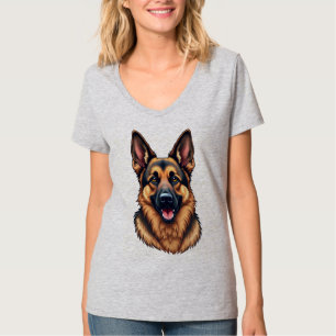 Camiseta Perro pastor alemán - Amor leal e inteligente del 