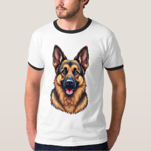 Camiseta Perro pastor alemán - Amor leal e inteligente del 