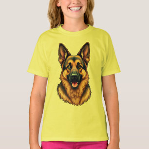 Camiseta Perro pastor alemán - Amor leal e inteligente del