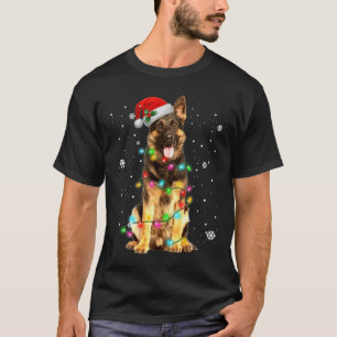 Camiseta Perro Pastor Alemán Árbol Navidad Xmas Perros Rega