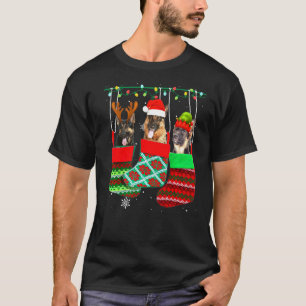 Camiseta Perro Pastor Alemán Calcetines de Navidad Pijama d