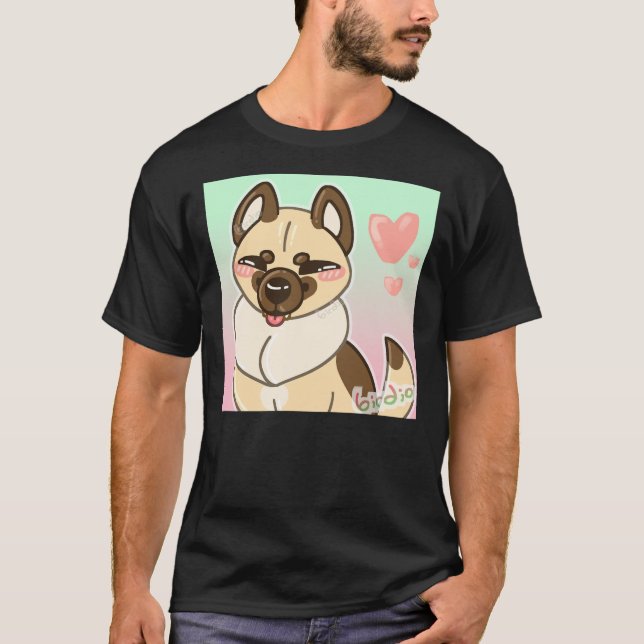 Camiseta Perro pastor alemán de vaca cuta (Anverso)