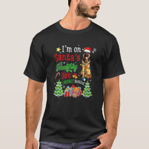 Camiseta Perro pastor alemán en la traviesa navidad de Sant