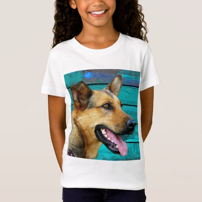 Camiseta Perro pastor alemán feliz (Anverso)