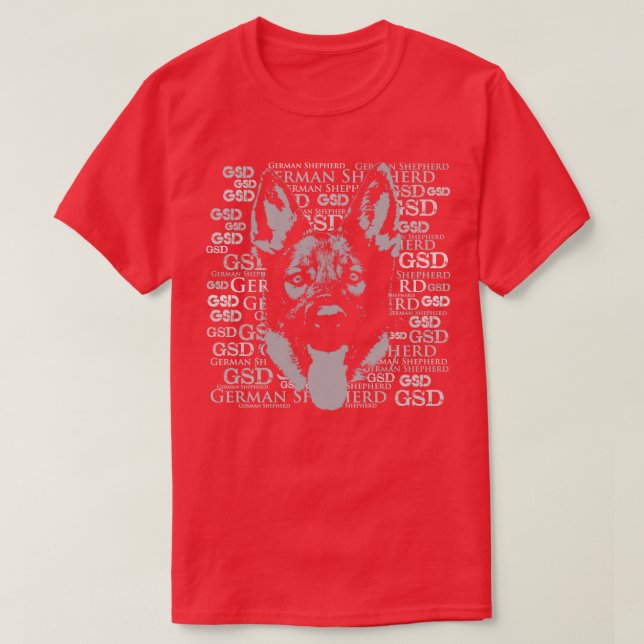 Camiseta Perro pastor alemán GSD (17) (Diseño del anverso)
