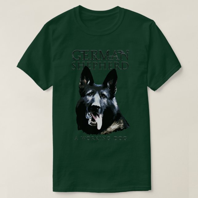Camiseta Perro pastor alemán GSD (22) (Diseño del anverso)