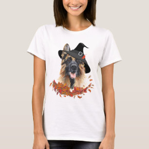 Camiseta Perro pastor alemán Halloween