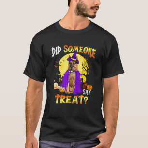 Camiseta Perro pastor alemán Halloween ¿Alguien dijo trea