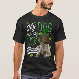 Camiseta Perro pastor alemán Mi perro es mi amuleto de la