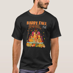Camiseta Perro pastor alemán Otoño Calabaza Camión Mappe Th