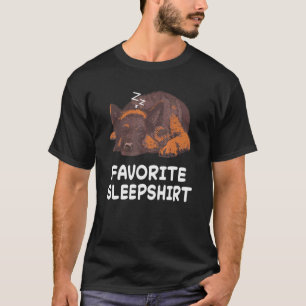 Camiseta Perro Pastor Alemán Perros Sueño Dormir Dormir Pij
