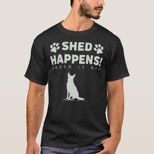 Camiseta Perro Pastor Alemán - Sucede El Cepillo (Anverso)