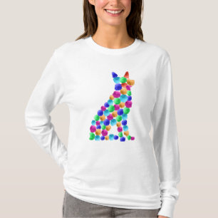 Camiseta Perro pastor alemán Watercolor pintura punto arte