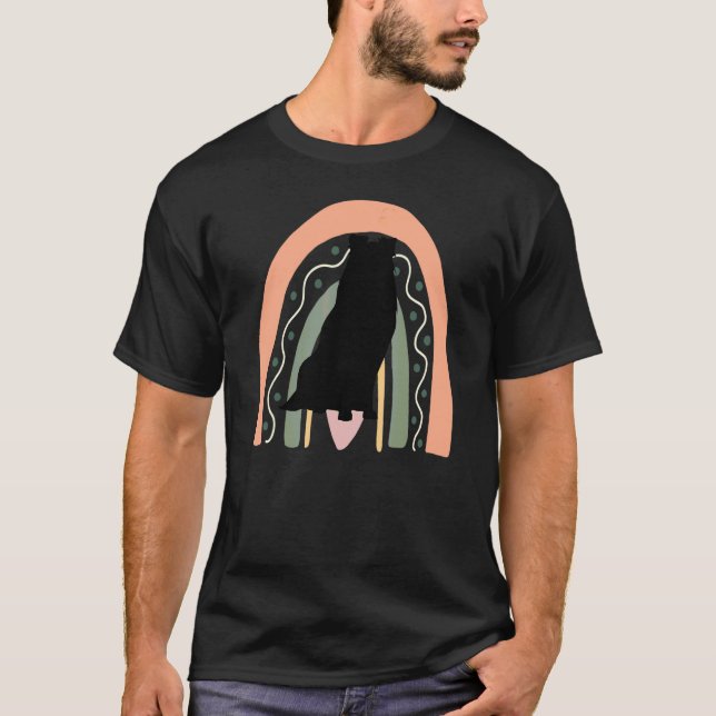 Camiseta Perro Pastor Americano Con Arcoíris 1 (Anverso)