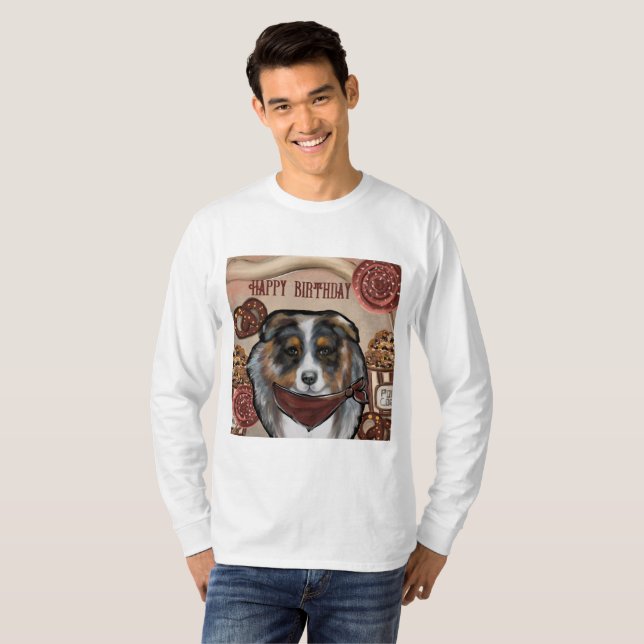 CAMISETA PERRO PASTOR AUSTRALIANO (Anverso completo)