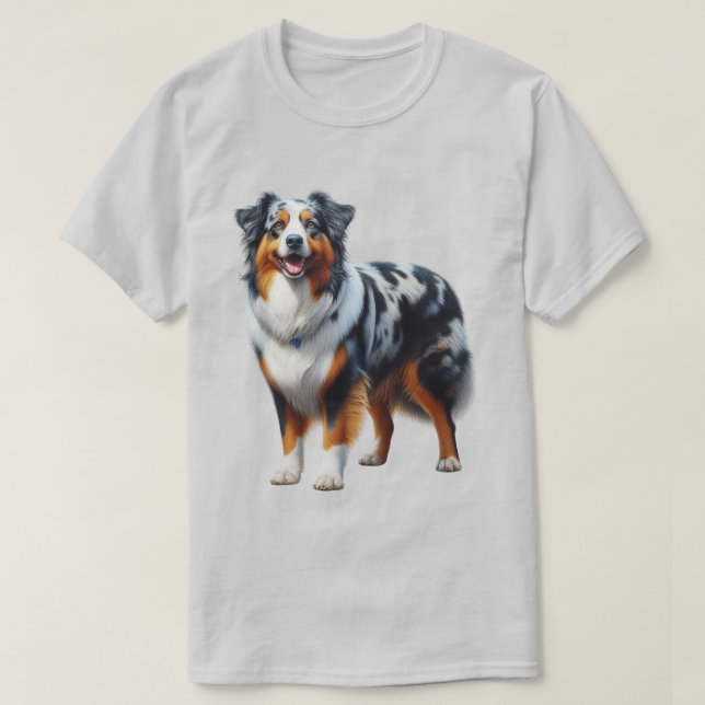 Camiseta Perro pastor australiano (Diseño del anverso)