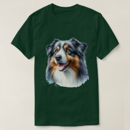Camiseta Perro pastor australiano de tres colores