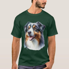 Camiseta Perro pastor australiano de tres colores