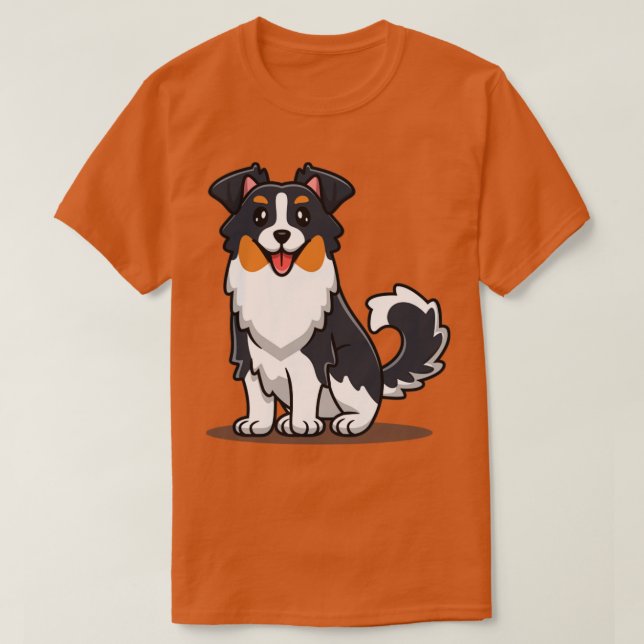 Camiseta Perro pastor australiano lindo (Diseño del anverso)