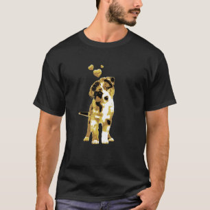 Camiseta Perro pastor australiano retro lindo con vina card