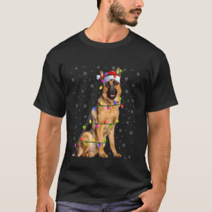 Camiseta Perro pastor belga Malinois de Navidad Mascota Per