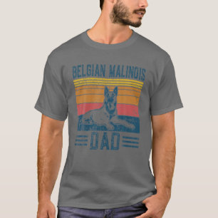 Camiseta Perro   Pastor belga Papa - Vintage Bélgica Mali