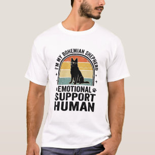Camiseta Perro pastor bohemio de apoyo emocional vintage 
