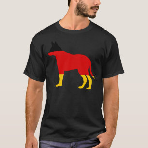 Camiseta Perro pastor de la bandera alemana