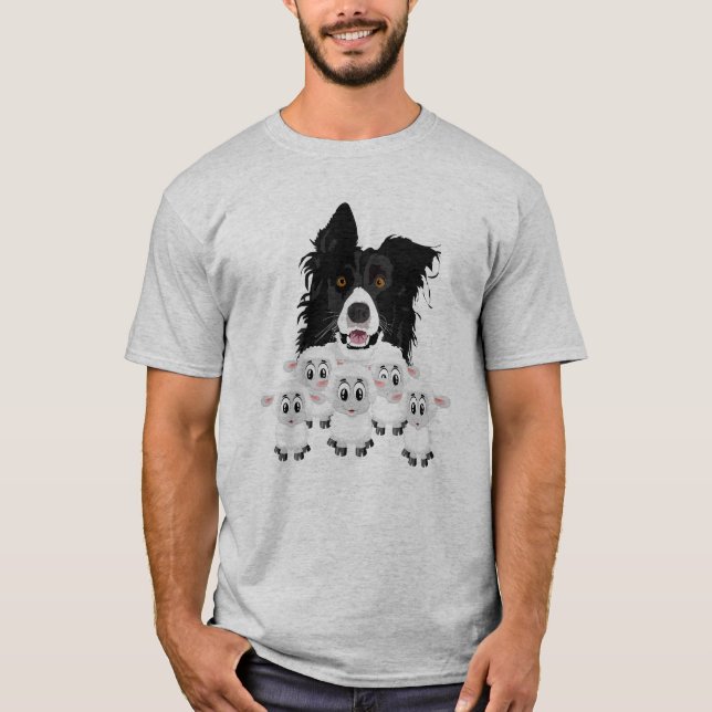 Camiseta Perro pastor de ovejas divertidas (Anverso)
