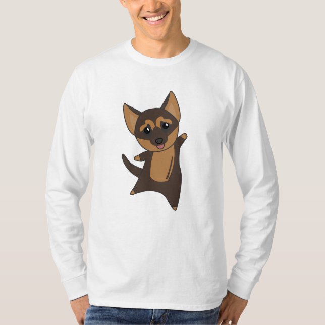 Camiseta Perro pastor de pastor alemán (Anverso)