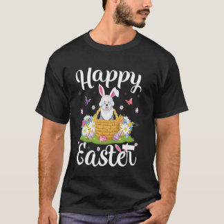 Camiseta Perro pastor Feliz Pascua Caza de huevos de Pascua