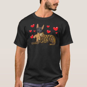 Camiseta Perro Pastor Holandés Con Animales Y Corazones Ta