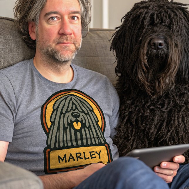 Camiseta Perro pastor húngaro puli agrega tu nombre de perr (Subido por el creador)