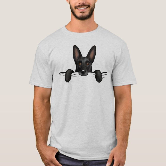 Camiseta Perro pastor negro agudo (Anverso)