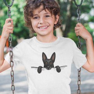 Camiseta Perro pastor negro agudo