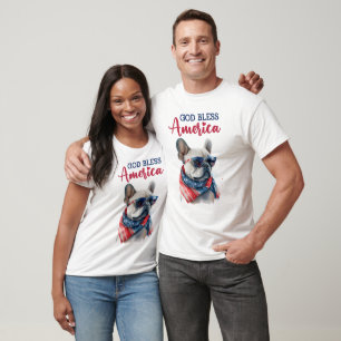 Camiseta Perro Patriota - Bulldog Francés