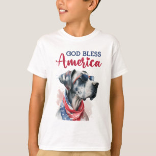 Camiseta Perro Patriota-Gran Danés